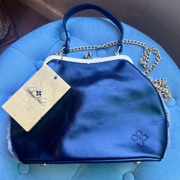 Patricia Nash Faux Fur Laureana Satchel Purse Optional Chain Crossbody - Picture 3 of 11